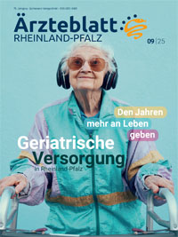 Titelbild der Ausgabe Sep 2025 des Ärzteblattes Rheinland-Pfalz