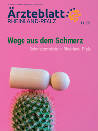Titelbild der Ausgabe Nov 2025 des Ärzteblattes Rheinland-Pfalz