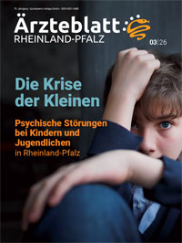 Titelbild der Ausgabe Mrz 2026 des Ärzteblattes Rheinland-Pfalz