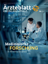 Titelbild der Ausgabe Jun 2026 des Ärzteblattes Rheinland-Pfalz